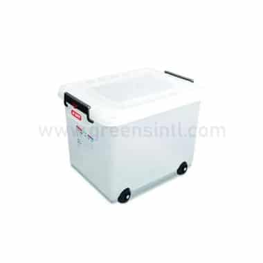 ARAVEN Food Storage Container with Lid & Wheels 530x396x378.5 mm-60L