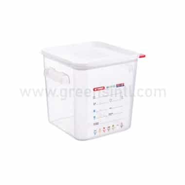 ARAVEN Square Polypropylene Container with Lid 235x235xh230mm- 8L