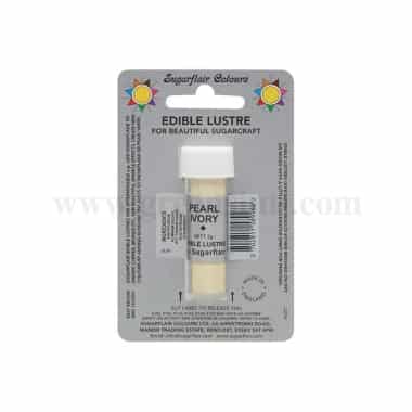 SUGARFLAIR Edible Lustre Glitter Ivory 2g