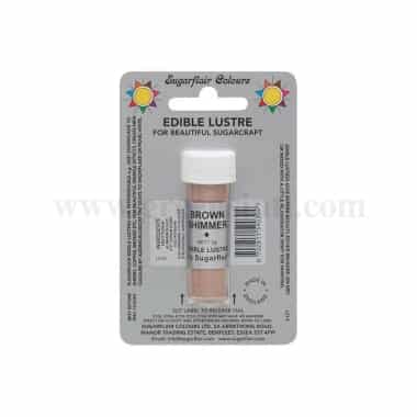 SUGARFLAIR Edible Lustre Glitter Brown Shimmer 2g