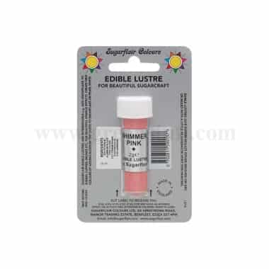 SUGARFLAIR Edible Lustre Glitter Shimmer Pink 2g