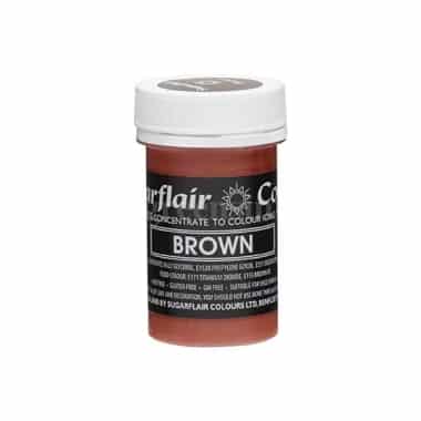 SUGARFLAIR Pastel Concentrated Gel Color Brown 25g