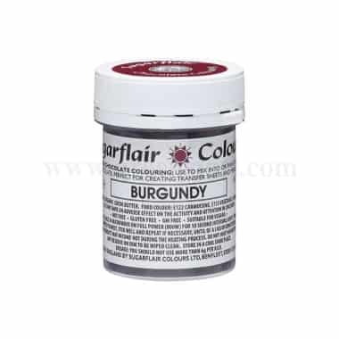 SUGARFLAIR Chocolate Gel Color Burgundy 35 g