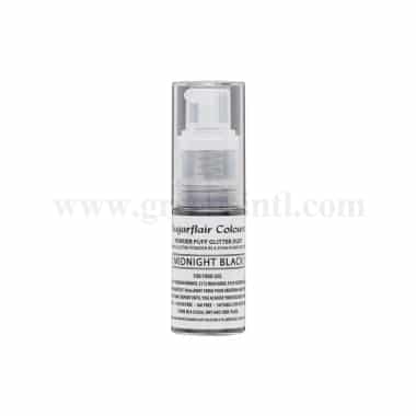 SUGARFLAIR Powder Puff Glitter Dust Midnight Black -10g
