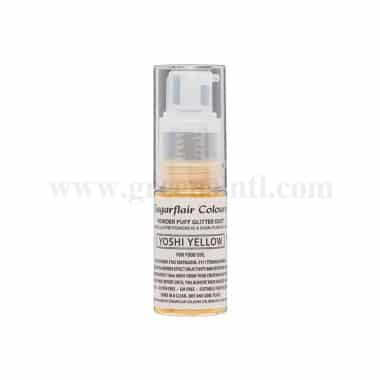 SUGARFLAIR Powder Puff Glitter Dust Yoshi Yellow -10g