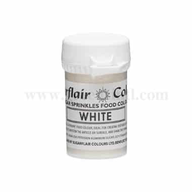 SUGARFLAIR Sugar Sprinkles White 20g