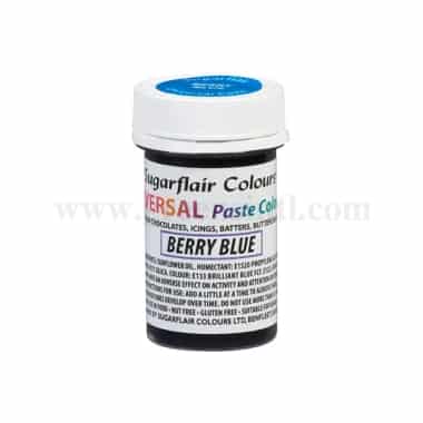 SUGARFLAIR Universal Paste Colour Berry Blue 22g