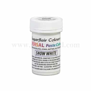 SUGARFLAIR Universal Paste Colour Snow White 22g