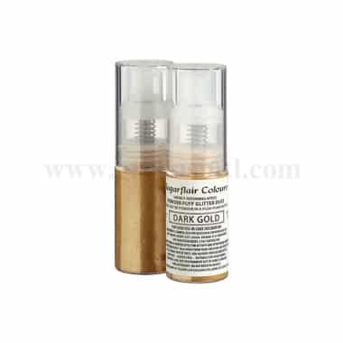SUGARFLAIR Lustre Dust - Powder Pump Spray - Dark Gold -10g