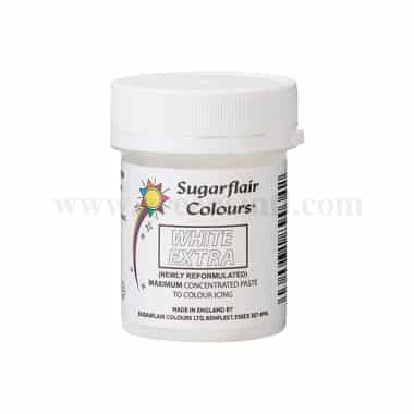 SUGARFLAIR Maximum Concentrated Paste Colour Extra White 42g