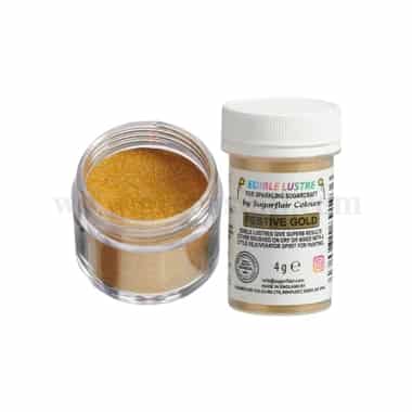 SUGARFLAIR Edible Lustre Festive Gold 100g