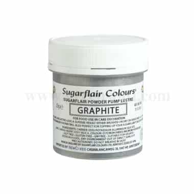 SUGARFLAIR Edible Glitter Dust Graphite 25g