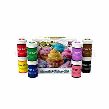 SUGARFLAIR Essential Colour Set 8 x 25 g