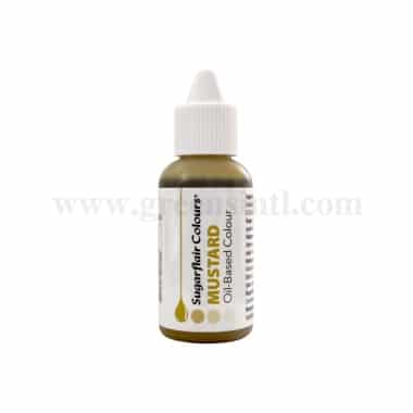 SUGARFLAIR Oil Based Liquid Colour Mustard Yellow 30ml