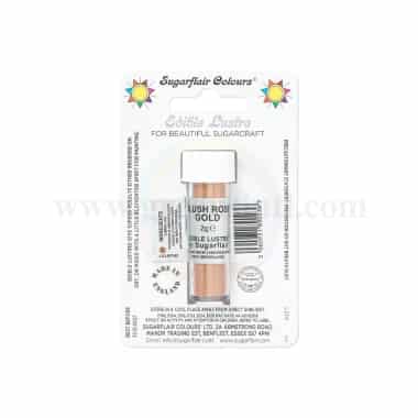 SUGARFLAIR Edible Lustre Glitter Blush Rose Gold 2g