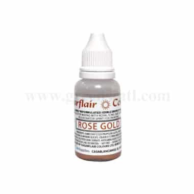SUGARFLAIR Sugartint Concentrated Droplet Colour Rose Gold 14ml