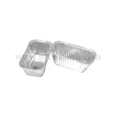 GREENS Rectangle Foil Cake Cases 100 x 60 x h 40 mm-20 Pcs