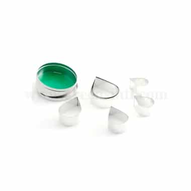 THERMOHAUSER Tear Drop Cookie Cutter Plain Set of 6