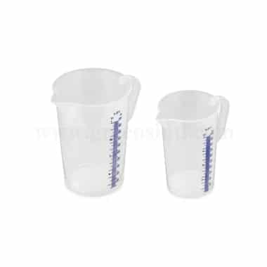 THERMOHAUSER Measuring jug with closed handle with blue measuring-0.5 L