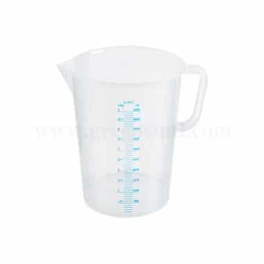 THERMOHAUSER Measuring jug with closed handle with blue measuring-3 L