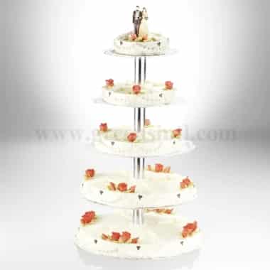 THERMOHAUSER Round Four Tier Cake Stand (D 200,260,320 ,400 and 450mm)
