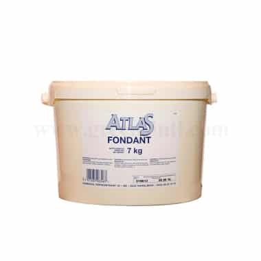 ATLAS Pastry Pouring Fondant White Glaze  7 Kg