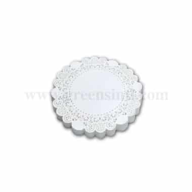 GRADE Round Doilies Paper Natural White 101mm (4 inch)-250 Pcs