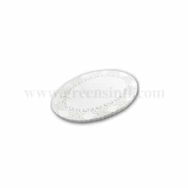 GRADE Oval Doilies Paper Natural White 170x240 mm -250 Pcs