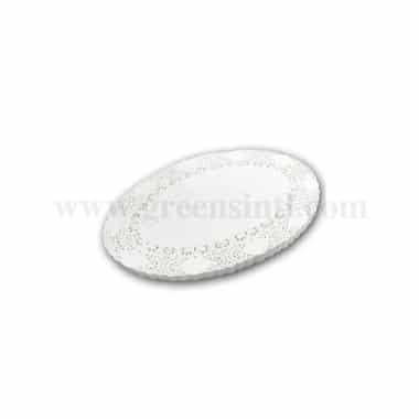 GRADE Oval Doilies Paper Natural White 220x300 mm -250 Pcs