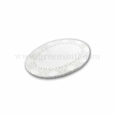 GRADE Oval Doilies Paper Natural White 260x350 mm -250 Pcs