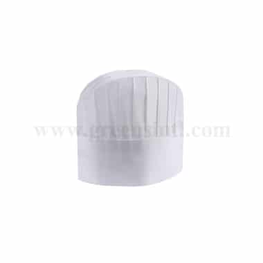 GRADE Chef Hat Viscose-Modern Oval Top White H 200 mm 60 gsm-10 Pcs