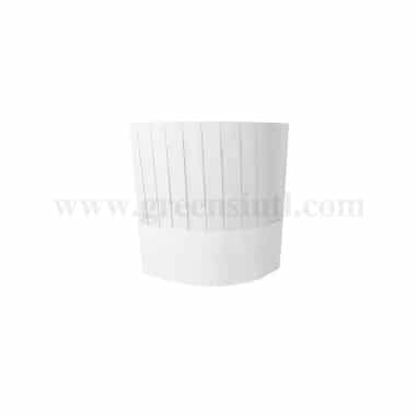 GRADE Chef Hat Viscose-Classic Flat Top H 200 mm 50 gsm-10 Pcs