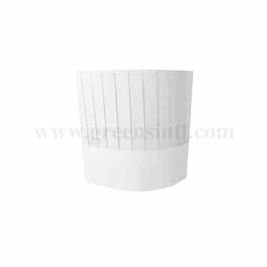 GRADE Chef Hat Viscose-Classic Flat Top H 250 mm 50 gsm-10 Pcs