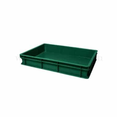 GENUS DEI Polyethylene Pizza Dough Case with Solid Base and Side Mint Green 600 x 400 x h 100 mm