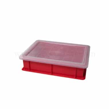 GENUS DEI Polyethylene Lid for Pizza Dough Case Transparent 600 x 400 x h 20 mm