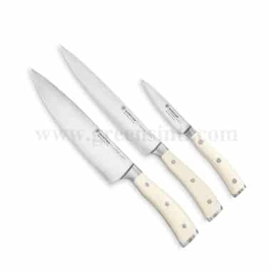 WUSTHOF Classic Ikon Crème Chef's Knife Set of 3