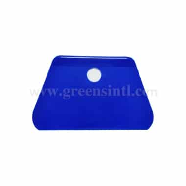 EMIL SCHMIDT Dough Cutter Blue Rounded Trapezoid Shape with Hole 205 x 125 mm