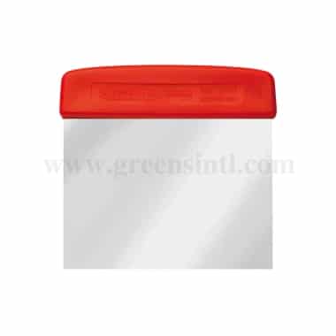 EMIL SCHMIDT Dough Cutter with Square,fixed blade and firm handle Red 120x80 mm