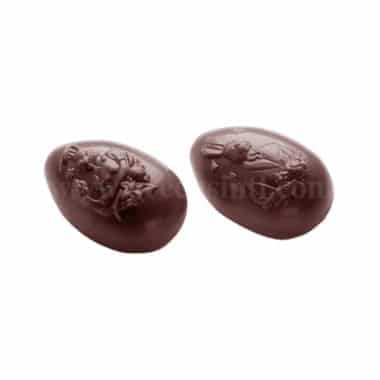 CHOCOLATE WORLD Chocolate Mould Egg Family 73 mm 73x48xh26mm-2 Fig