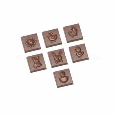 CHOCOLATE WORLD Chocolate Mould Karak Easter 31x31x9mm-7 Fig