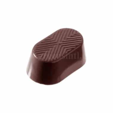CHOCOLATE WORLD Chocolate Mould Oval Drawing 39x22xh14 mm