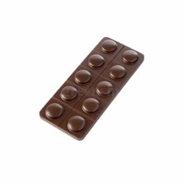 CHOCOLATE WORLD Chocolate Mould Drug Pil Strip 105x45xh7.5 mm