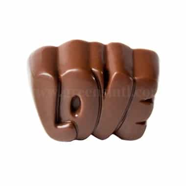 CHOCOLATE WORLD Chocolate Mould "Love" Praline 33x22.5xh16 mm