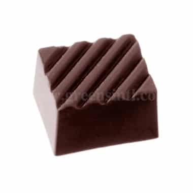 CHOCOLATE WORLD Chocolate Mould Rectangle Rib 27 x 22 x h 15 mm