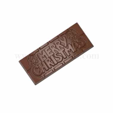 CHOCOLATE WORLD Chocolate Mould Tablet Merry Christmas 118 x 50 x h 8 mm