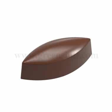 CHOCOLATE WORLD Chocolate Mould Rectangular Calisson-Martin Diez 42.5 x 17 x h 15 mm