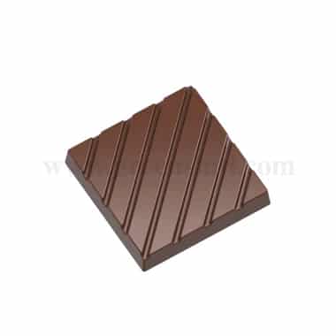 CHOCOLATE WORLD Chocolate Mould Character with Lines 31 x 31 x h 5mm