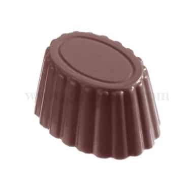 CHOCOLATE WORLD Chocolate Mould Cuvette Oval 35 x 26 x h 19 mm