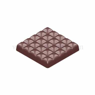 CHOCOLATE WORLD Chocolate Mould Tablet Square 80 x 80 x h 16 mm