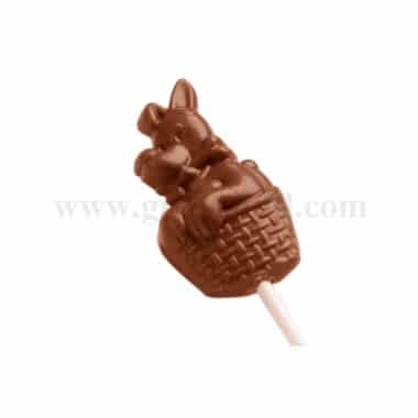CHOCOLATE WORLD Chocolate Mould Lollipop Dog 67 x 34 x h 11 mm
